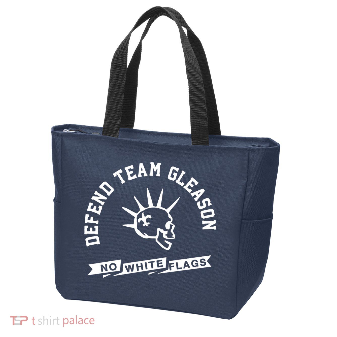 Foster Moreau Defend Team Gleason No White Flags Zip Tote Bag