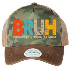 Funny Mothers Day Bruh Formerly Known As Mom Legacy Tie Dye Trucker Hat