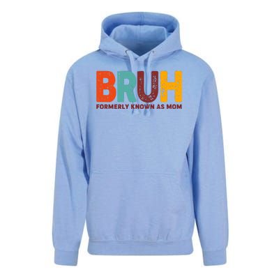 Funny Mothers Day Bruh Formerly Known As Mom Unisex Surf Hoodie