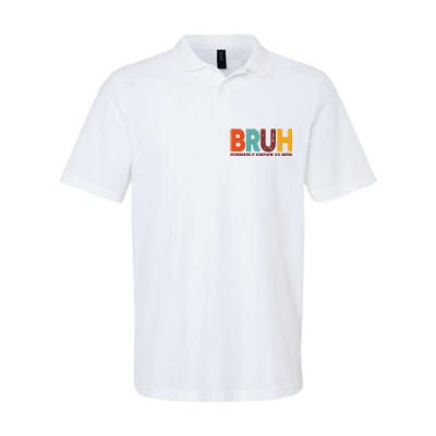 Funny Mothers Day Bruh Formerly Known As Mom Softstyle Adult Sport Polo