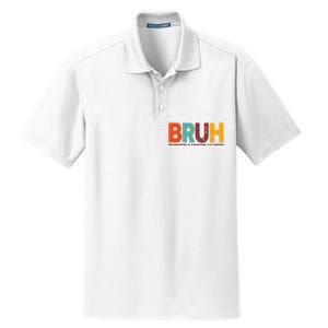 Funny Mothers Day Bruh Formerly Known As Mom Dry Zone Grid Polo