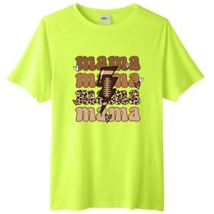 Football Mama Distressed Lightning Bolt Mom Tall Fusion ChromaSoft Performance T-Shirt