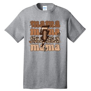 Football Mama Distressed Lightning Bolt Mom Tall T-Shirt