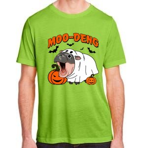 Funny Moo Deng Halloween Boo Ghost Costume Moodeng Lover Adult ChromaSoft Performance T-Shirt