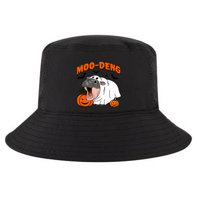 Funny Moo Deng Halloween Boo Ghost Costume Moodeng Lover Cool Comfort Performance Bucket Hat