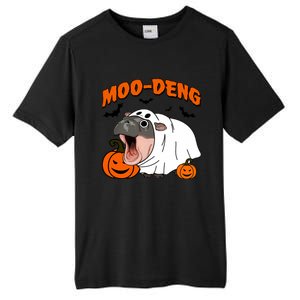 Funny Moo Deng Halloween Boo Ghost Costume Moodeng Lover Tall Fusion ChromaSoft Performance T-Shirt