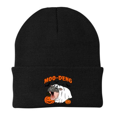 Funny Moo Deng Halloween Boo Ghost Costume Moodeng Lover Beanie