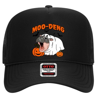 Funny Moo Deng Halloween Boo Ghost Costume Moodeng Lover Trucker Hat