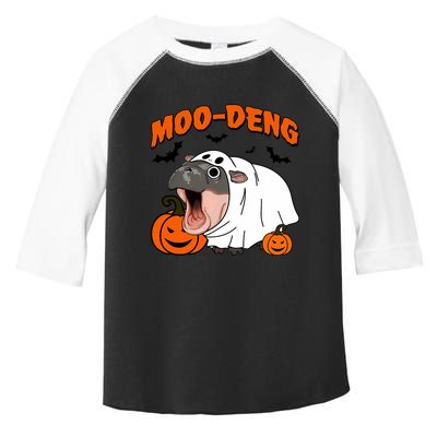 Funny Moo Deng Halloween Boo Ghost Costume Moodeng Lover Toddler Fine Jersey T-Shirt