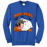 Funny Moo Deng Halloween Boo Ghost Costume Moodeng Lover Sweatshirt