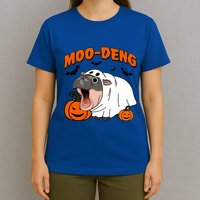 Funny Moo Deng Halloween Boo Ghost Costume Moodeng Lover T-Shirt
