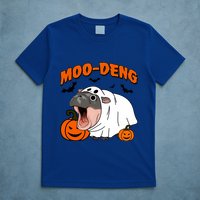 Funny Moo Deng Halloween Boo Ghost Costume Moodeng Lover T-Shirt