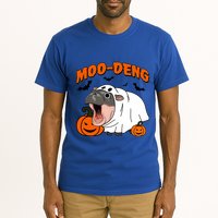 Funny Moo Deng Halloween Boo Ghost Costume Moodeng Lover Tall T-Shirt