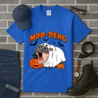 Funny Moo Deng Halloween Boo Ghost Costume Moodeng Lover Tall T-Shirt