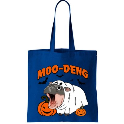Funny Moo Deng Halloween Boo Ghost Costume Moodeng Lover Bag