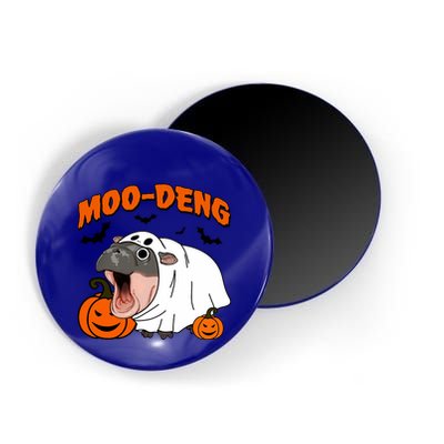Funny Moo Deng Halloween Boo Ghost Costume Moodeng Lover Magnet