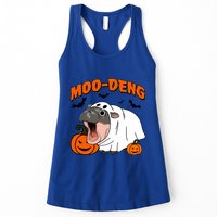 Funny Moo Deng Halloween Boo Ghost Costume Moodeng Lover Womens Tank Top