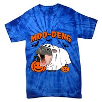 Funny Moo Deng Halloween Boo Ghost Costume Moodeng Lover Tie-Dye T-Shirt