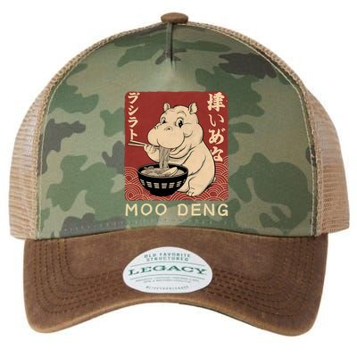 Funny Moo Deng Ramen Noodle Japanese Legacy Tie Dye Trucker Hat