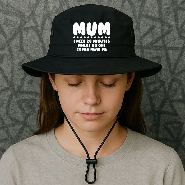 Funny Mothers Day Mum I Need 20 Minutes Where No One Comes Near Me Bucket Hat