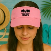 Funny Mothers Day Mum I Need 20 Minutes Where No One Comes Near Me Visor