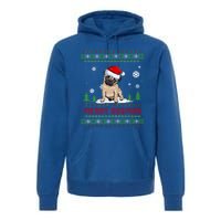 Funny Merry Dogmas Frenchie Santa Hat Ugly Christmas Sweater Gift Premium Hoodie