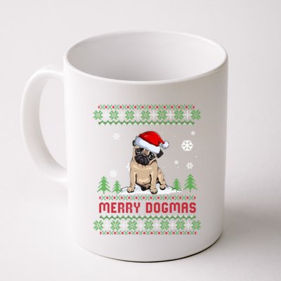 Funny Merry Dogmas Frenchie Santa Hat Ugly Christmas Sweater Gift Coffee Mug