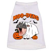 Funny Moo Deng Halloween Boo Ghost Costume Moodeng Lover Doggie Tank