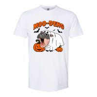 Funny Moo Deng Halloween Boo Ghost Costume Moodeng Lover Softstyle CVC T-Shirt