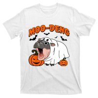 Funny Moo Deng Halloween Boo Ghost Costume Moodeng Lover T-Shirt