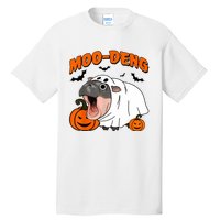 Funny Moo Deng Halloween Boo Ghost Costume Moodeng Lover Tall T-Shirt