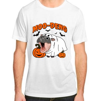 Funny Moo Deng Halloween Boo Ghost Costume Moodeng Lover Adult ChromaSoft Performance T-Shirt