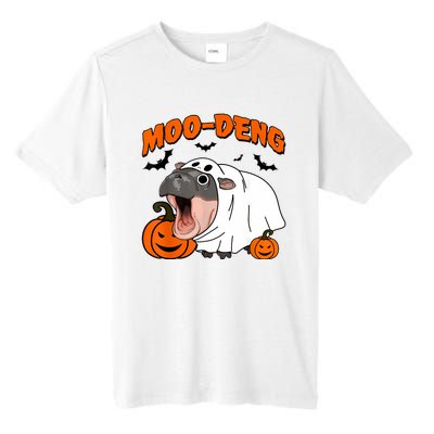 Funny Moo Deng Halloween Boo Ghost Costume Moodeng Lover Tall Fusion ChromaSoft Performance T-Shirt