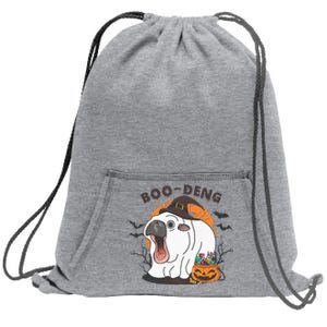 Funny Moo Deng Pumpkin Halloween Costumes Pygmy Hippopotamus Sweatshirt Cinch Pack Bag