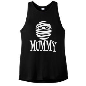 Funny Mummy Deady Matching Mom Dad Halloween Ladies PosiCharge Tri-Blend Wicking Tank