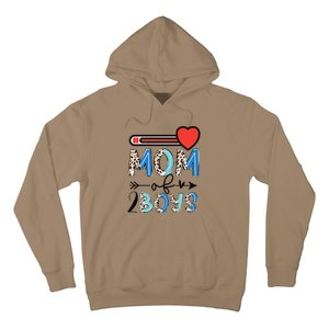 Funny Mothers Day Mom of 2Boys Leopard Wo Hoodie