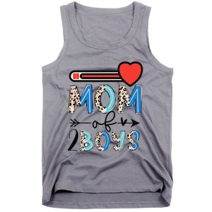 Funny Mothers Day Mom of 2Boys Leopard Wo Tank Top