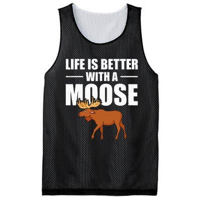 Funny Moose Design For  Mammal Animal Mesh Reversible Basketball Jersey Tank