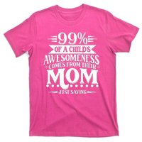 Funny Mothers Day 99 Percent Of A Childs Awesomeness Comes From Their Mom T-Shirt