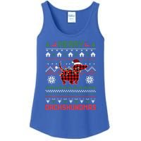 Funny Merry Dachshundmas Ugly Christmas Sweater Dachshund Meaningful Gift Ladies Essential Tank