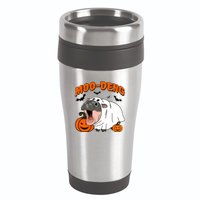 Funny Moo Deng Halloween Boo Ghost Costume Moo Deng Lover 16oz Travel Tumbler