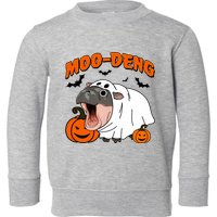 Funny Moo Deng Halloween Boo Ghost Costume Moo Deng Lover Toddler Sweatshirt