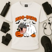 Funny Moo Deng Halloween Boo Ghost Costume Moo Deng Lover Performance Shirt