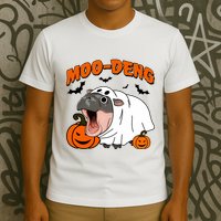 Funny Moo Deng Halloween Boo Ghost Costume Moo Deng Lover T-Shirt