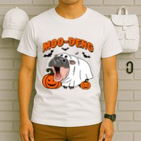 Funny Moo Deng Halloween Boo Ghost Costume Moo Deng Lover T-Shirt