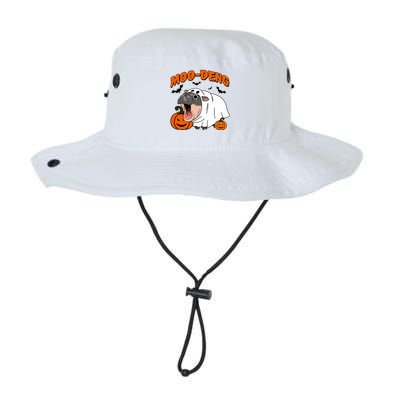 Funny Moo Deng Halloween Boo Ghost Costume Moo Deng Lover Bucket Hat