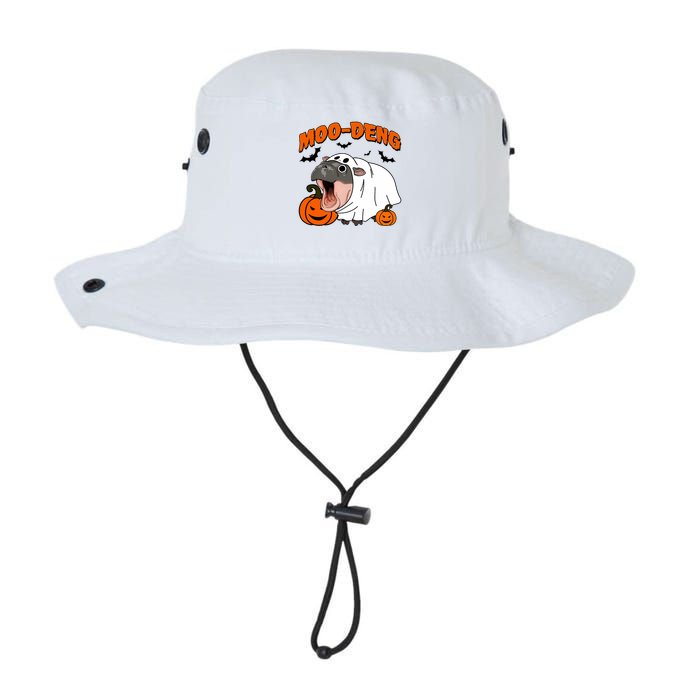 Funny Moo Deng Halloween Boo Ghost Costume Moo Deng Lover Bucket Hat
