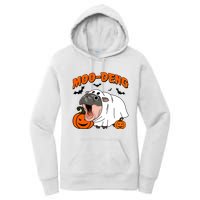 Funny Moo Deng Halloween Boo Ghost Costume Moo Deng Lover Women's Pullover Hoodie