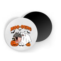 Funny Moo Deng Halloween Boo Ghost Costume Moo Deng Lover Magnet