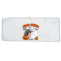 Funny Moo Deng Halloween Boo Ghost Costume Moo Deng Lover Large Microfiber Waffle Golf Towel